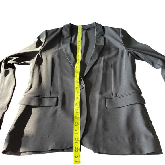 The Kooples Black Crepe One Button Suit Jacket Blazer (XS) - Picture 12 of 15